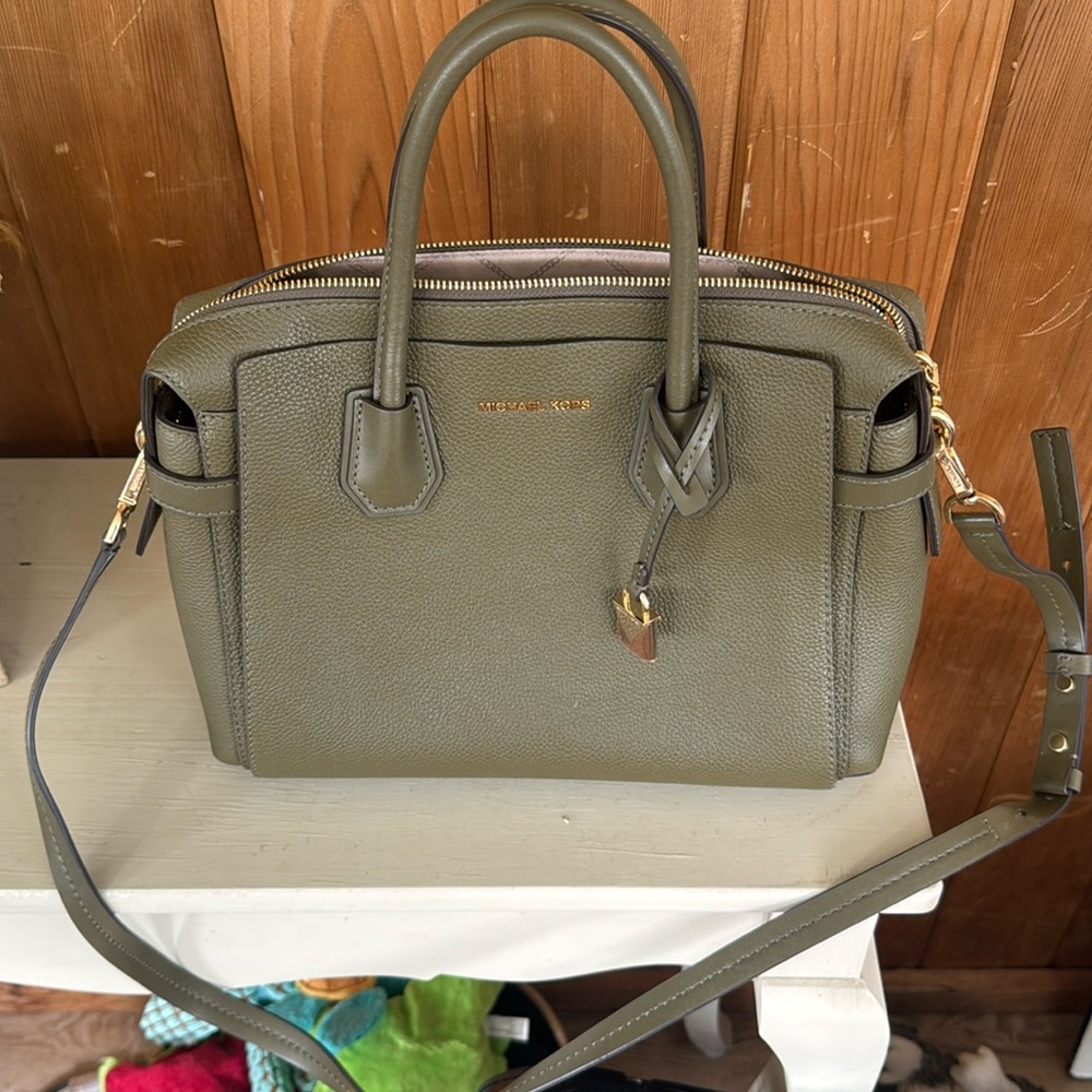 Michael Kors Mercer leather satchel